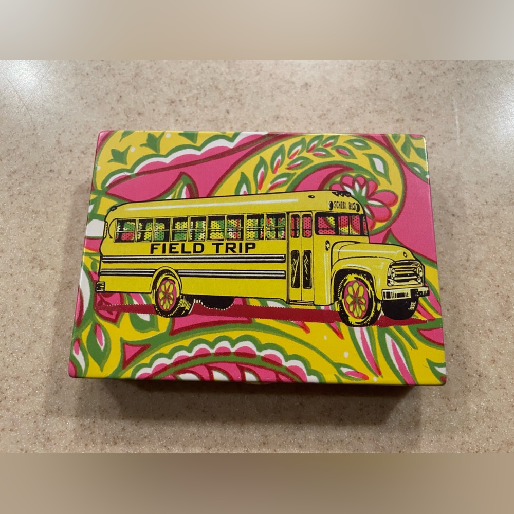 New, Blue Q Field Trip Tin Pocket Box